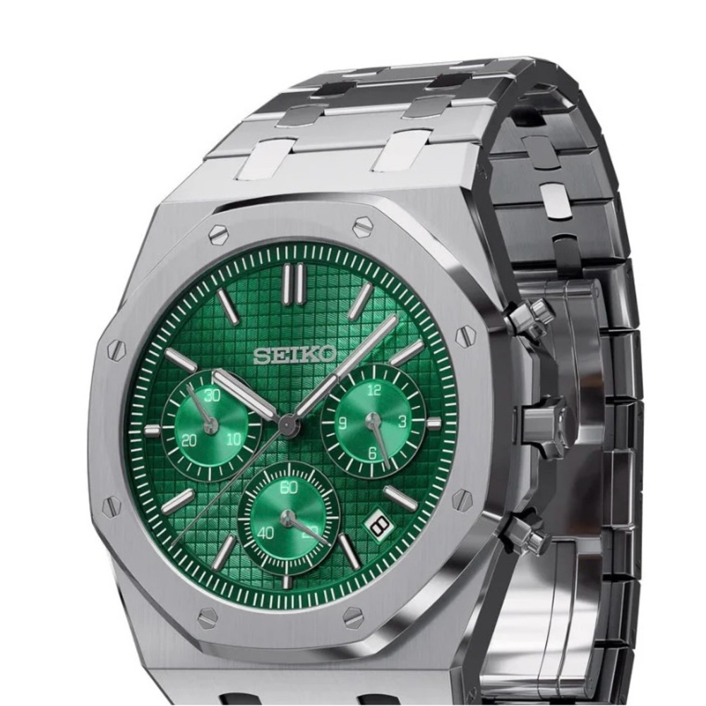 Mod Seiko Royal Oak Chronograph Watch